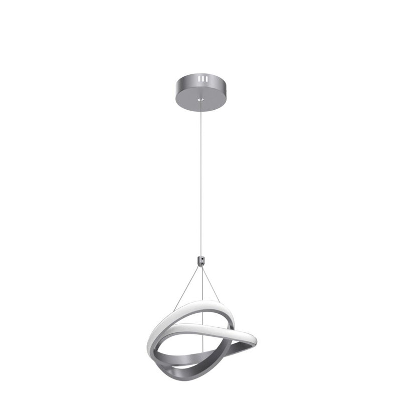 Luminaire suspendu rétractable à 1 lumière de 8,44 po L / blanc / neutre Kandan (lumière neutre) Kandan