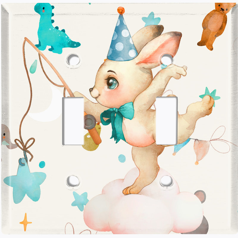 Animals 2 - Gang Toggle Light Switch Standard Wall Plate