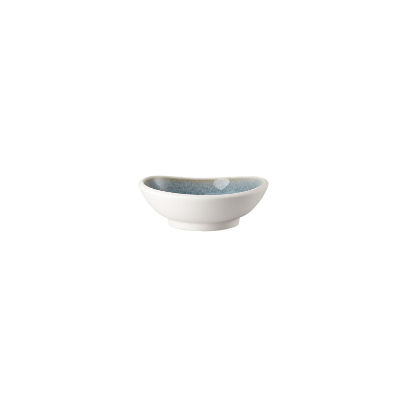 Junto Handmade Stoneware Dessert Bowl, Aquamarine