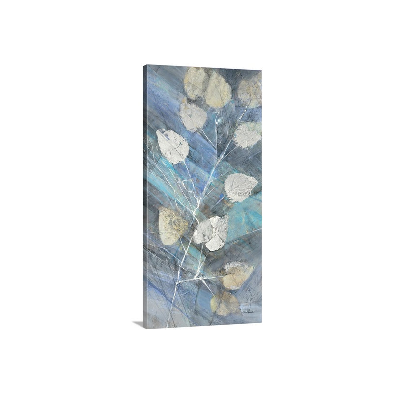 « ii »» albena hristova,, impression Silver Leaves, H 48 po x l 24 po x P 1,5 po, Toile