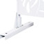 Écran d'intimité en métal l 76 "H48" pour terrasse, balcon, patio - blanc. Panneaux de clôture autoportants d'extérieur et d'intérieur. Rouille décolorée, écran blanc élégant. Patio, salon. To And Scratches