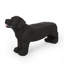 Banc pour chien, banc d'extérieur, noir mat + noir, aucun assemblage requis