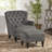 Michaelson Upholstered Armchair with Ottoman-1088741676