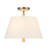 Rockford 3-Light Semi-Flush Mount Light