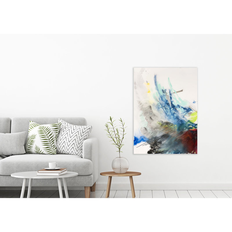 Burn - Artist Enhanced Canvas Print, 40" H x 30" W x 1.5" D, Wrapped Canvas
