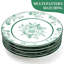 Assiettes à dîner en céramique, assiettes à dessert rondes de 8 po et plat de service, ensemble de 8 allant au micro-ondes, au four et au lave-vaisselle (vert)-123780565