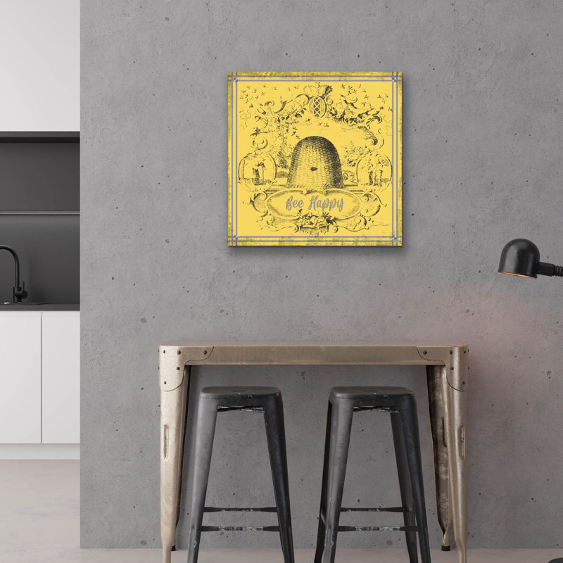  «Bee Memories B» par Jean Plout, art mural en verre acrylique, 24 po x 24 po, H 24 po x l 24 po