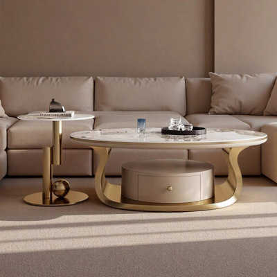 Ensembles de tables basses de luxe minimalistes et légères