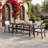  HDPE Outdoor Dining Table With 2" Umbrella Hole (Chairs not included)-1923711559