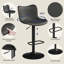 Barabo Swivel Upholstered Adjustable Height Counter Stool-640281126