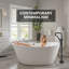 Robinet de baignoire à fixation au sol avec douche à main Sumerain -112296447