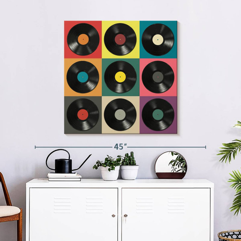 Disques vinyle Abarca, H 30 po x l 30 po