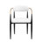 Alpena 5-Pieces Faux Marble and Wood Dining Table Set with Boucle Chairs, White-1692833131-1692833132-1692833135
