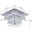 Mini Pendant Light LED Crystal Pendant Light 2-Layer Embedded Pendant Light