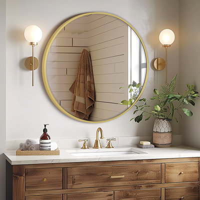 Aluminium Round Mirror