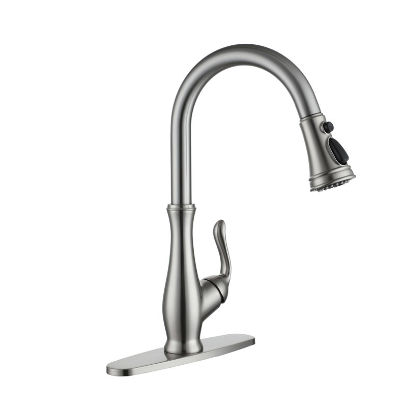 Clihome Pull Down Kitchen Faucet, Brushed Nickel