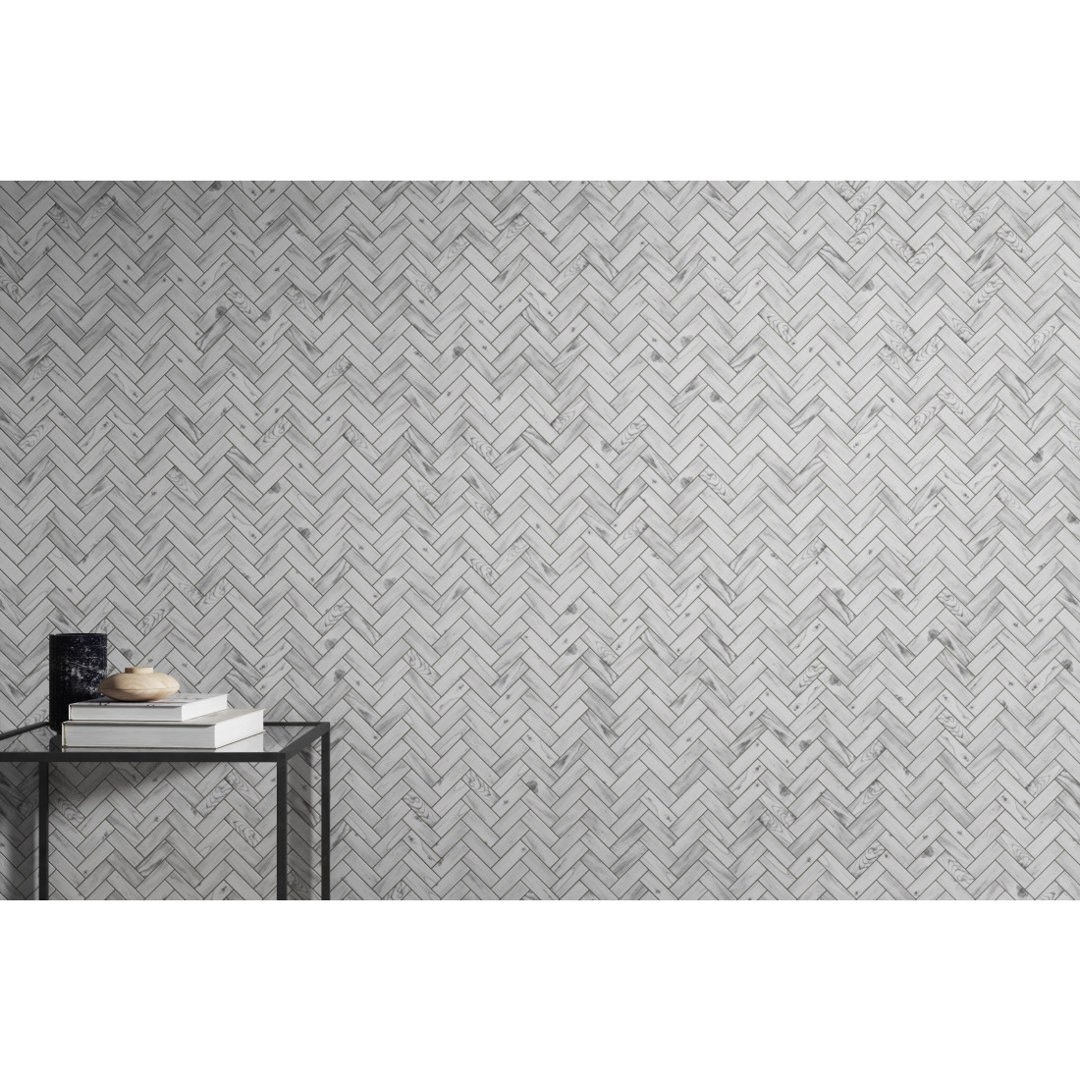 Echo White 11 in. x 13 in. Glossy Glass Floor and Wall Tile (13.86 sq. ft./Case) Emser Tile 