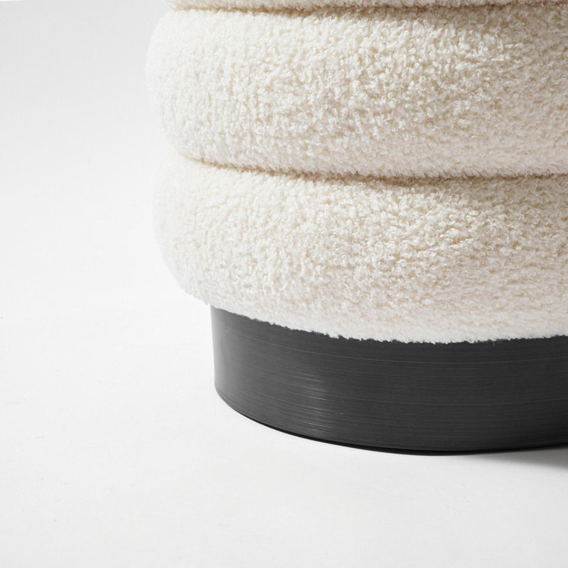 Repose-pieds rond avec rangement 14,6 po