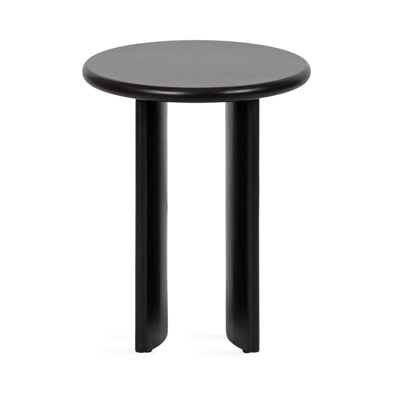 Living Room Round Side Table, Black