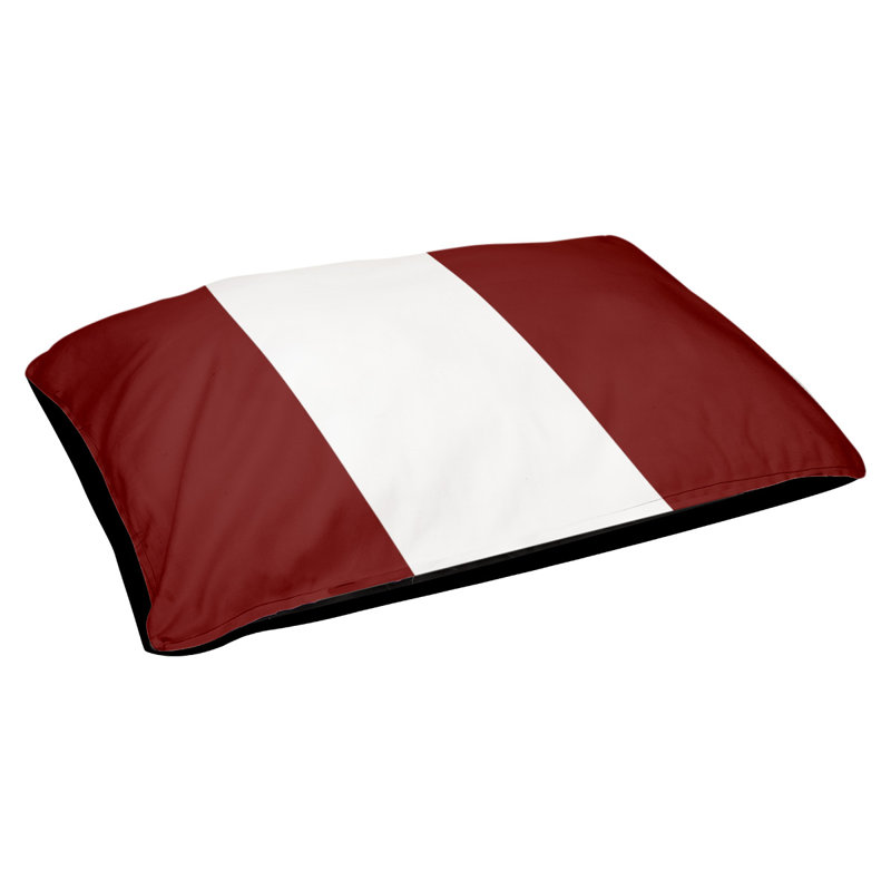 Coussin Golden State, Très grand (l 50 po x P 40 po x H 7 po), Marron / blanc / marron