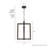 Woodburn 1 - Light Single Geometric Pendant-74777762