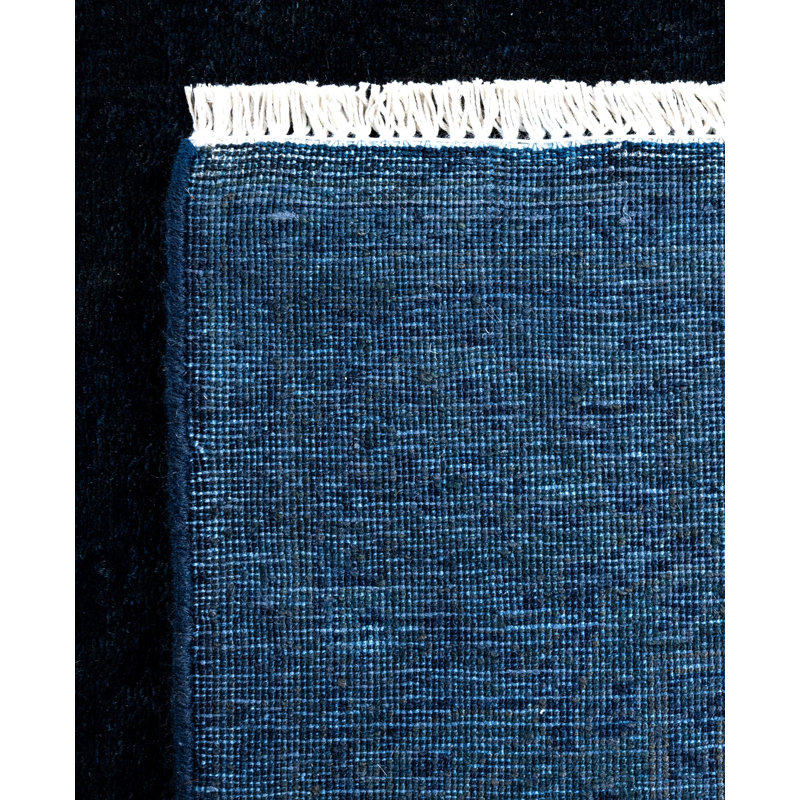 Overdyed One-of-a-Kind 2' 6" X 11' 4" Hand Knotted Area Rug