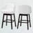 Upholstered Counter Stool with Solid Wood Frame-20238976