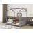 Searsboro  Velvet House Bed Wood Bed-1431068806-1431068805