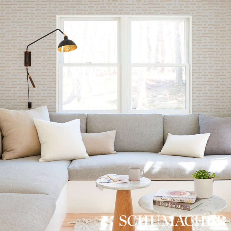 Abstract Ikat Wallpaper, Natural