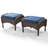 Gaetanino Wicker Outdoor Ottoman with Cushion-704381067-710947570