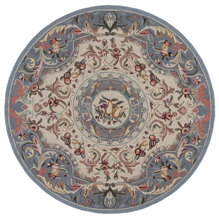 Brayton Hand Hooked Wool Floral Rug