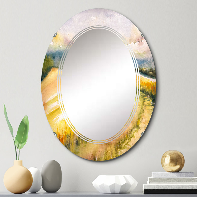 Miroir mural italien de style champêtre, 30 po x 20 po