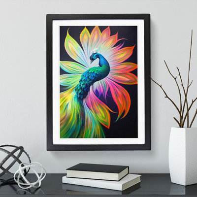 Bold Peacock Art No.1 - Wall Art