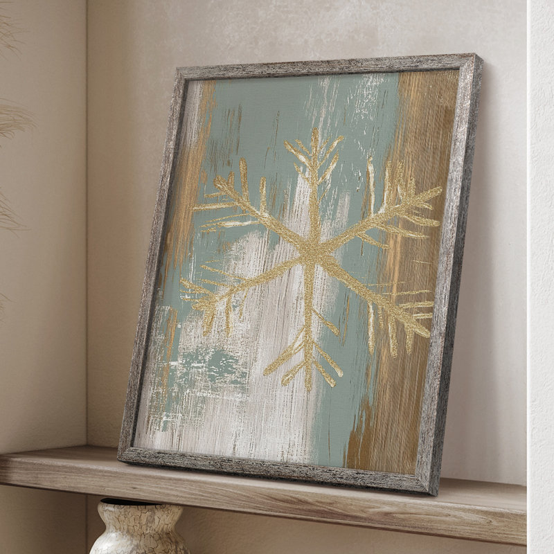 «Christmas Holiday Art CLX III», reproduction d'art encadrée - bois massif, H 15 po x l 12 po
