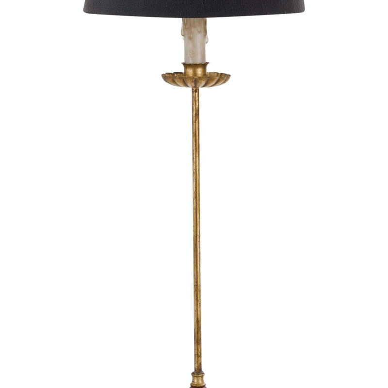 Lampe de table clou de girofle avec abat-jour noir
