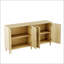 Buffet 70 po en rotin avec rangement