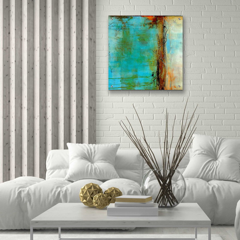 «Urban East I» par Erin Ashley, art mural en verre acrylique, H 24 po x l 24 po x P 0,2 po