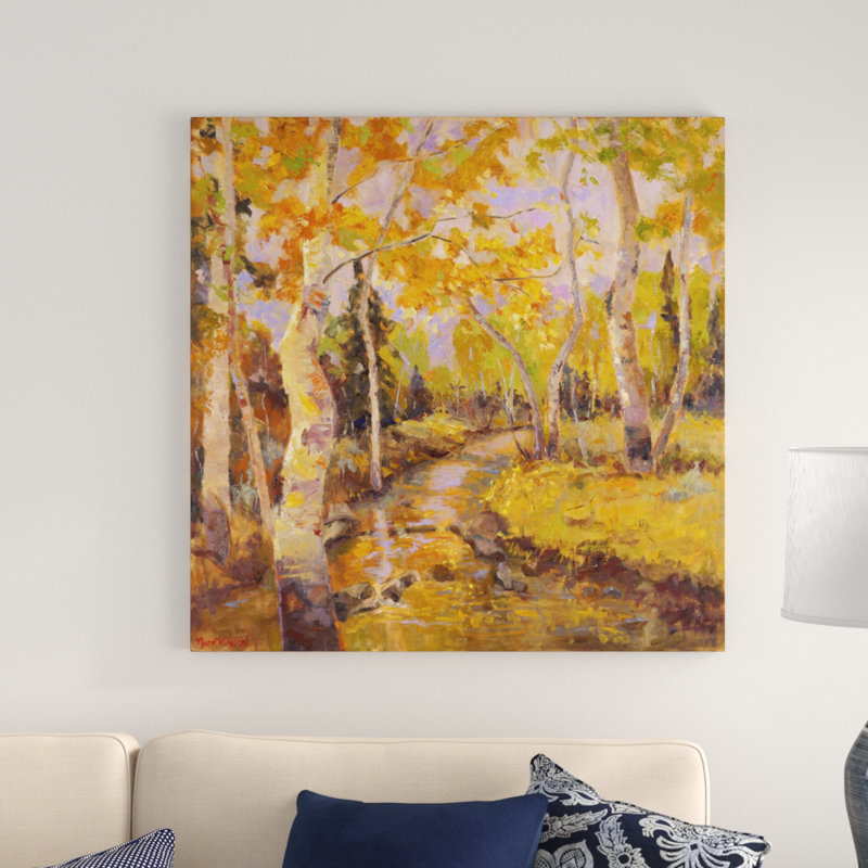 Four Seasons Aspens III - Reproduction d'art sur toile tendue, H 20 po x l 20 po, Toile tendue