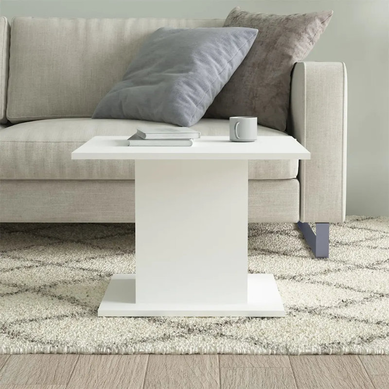 Coffee Table 55.5x55.5x40 cm Engineered Wood, White