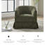 Fauteuil demi-tonneau rembourré et pivotant-1738841559