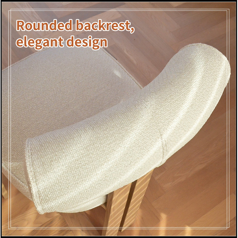 Chaise d'appoint rembourrée avec structure en métal, Crème