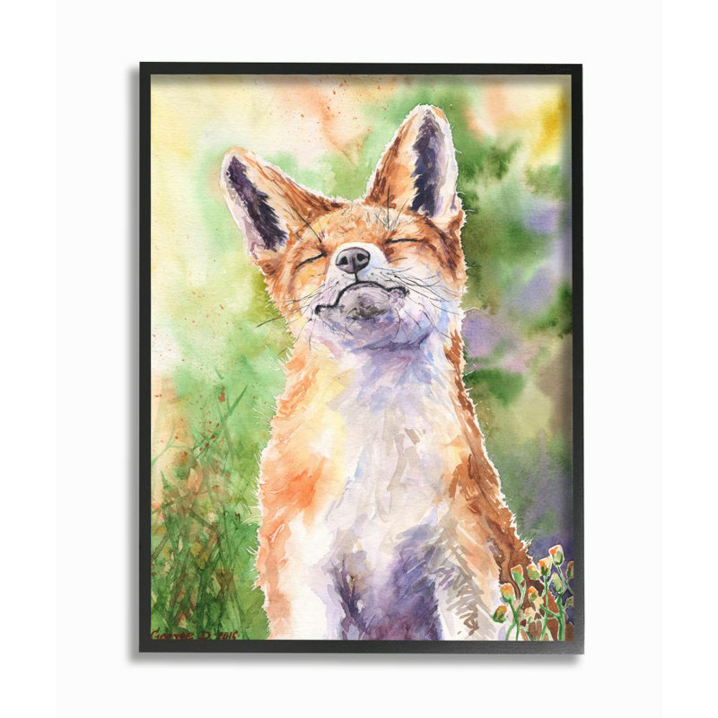 Décoration murale pour enfants Hinesburg, H 20 po x l 16 po x P 1,5 po, Giclée encadrée noir minuit