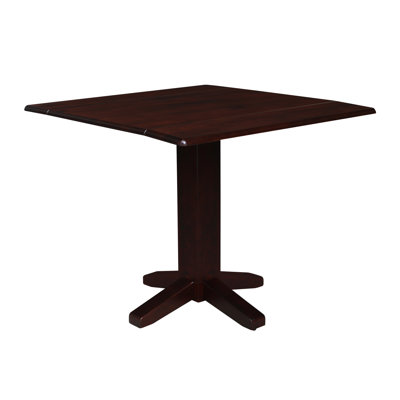 Lesha Dual Drop Leaf Solid Wood Dining Table