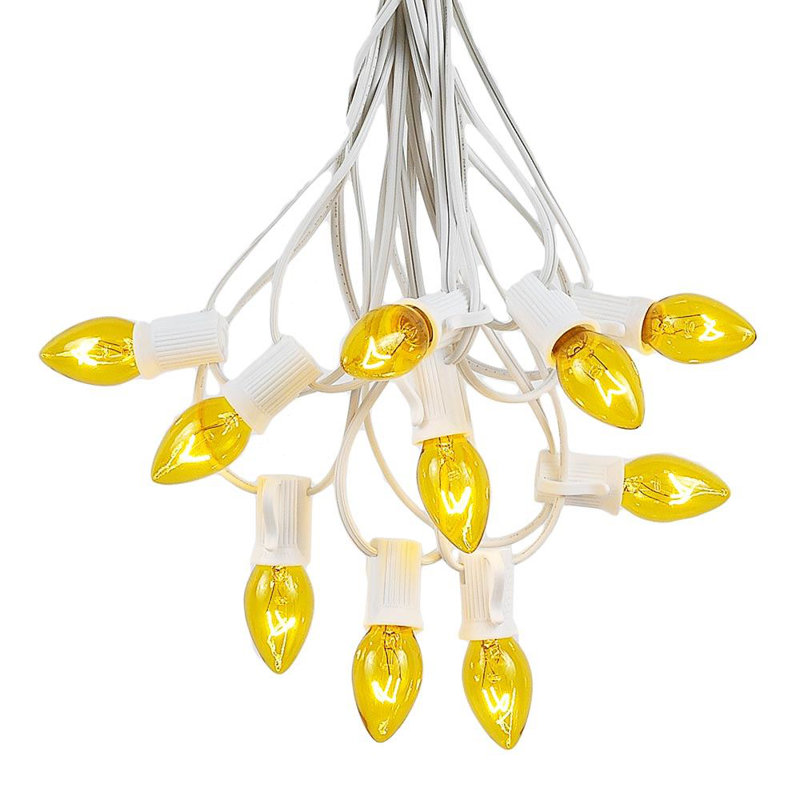 Éclairage pour chaîne de noël 100, Jaune, 100, 120"