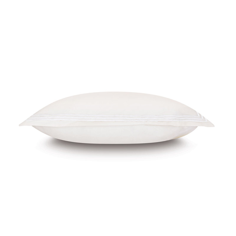 Tessa Cotton Sham Set, Ivory/White, King, Multi-stripe