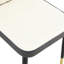 Table de salle à manger en forme de marbre noir avec 8 chaises ergonomiques personnalisables en marbre 71 po x 35,4 po et chaises confortables-310970242