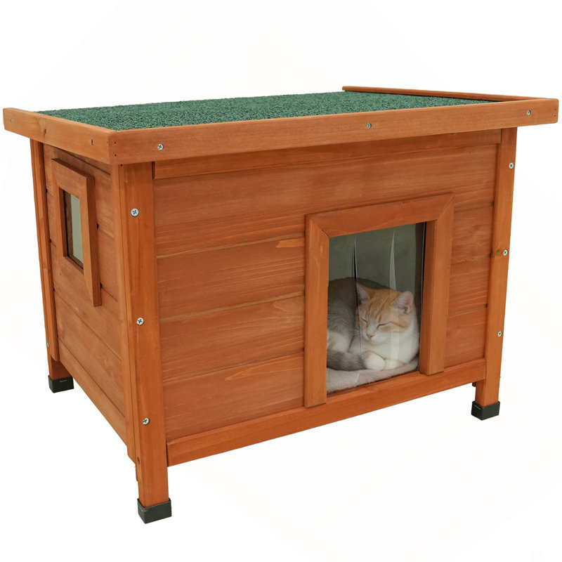 Cage à lapins intérieure et extérieure imperméable pour chat pour chat, lapins, chats et autres petits animaux, toit en asphalte
