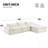 Fully Compressed Sofa with High Density Foam, No Assembly Required, Legless Design, Integrated Backrest and Seat Cushion, Free Combination, Particle Chenille-2060011243