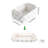 Decorative Collapsible Rectangular Fabric Storage Bin Organizer Basket With Wooden Handles For Clothes Storage-46921495