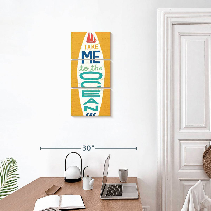 Planche de surf Beach Bums I, H 27 po x l 12 po